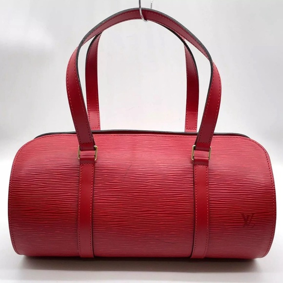Auth Louis Vuitton Epi Suoufflot Red With Pouch - Picture 2 of 11